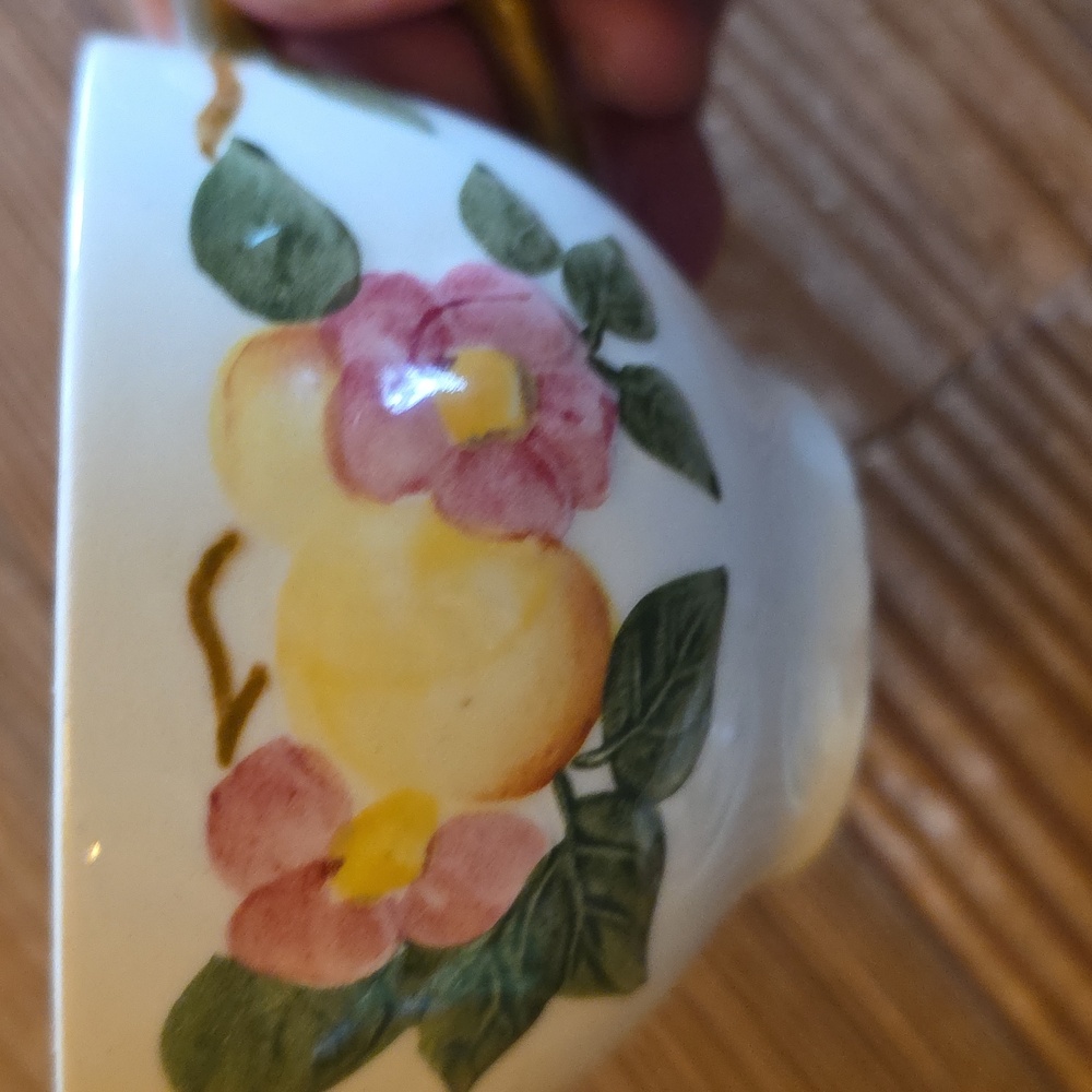Johnson Brothers Peach Blossom Ceramic Teacups